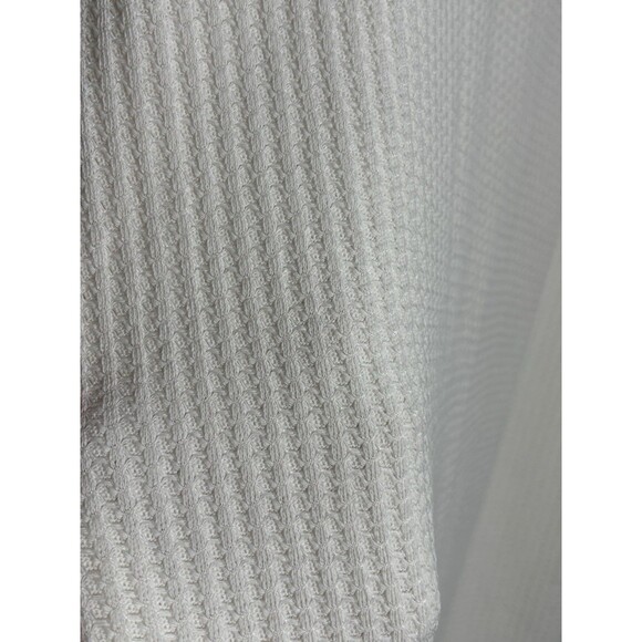 J.Crew Textured Camp Shirt Men's XL Ivory White Short Sleeve Waffle Weave New - Picture 13 of 15